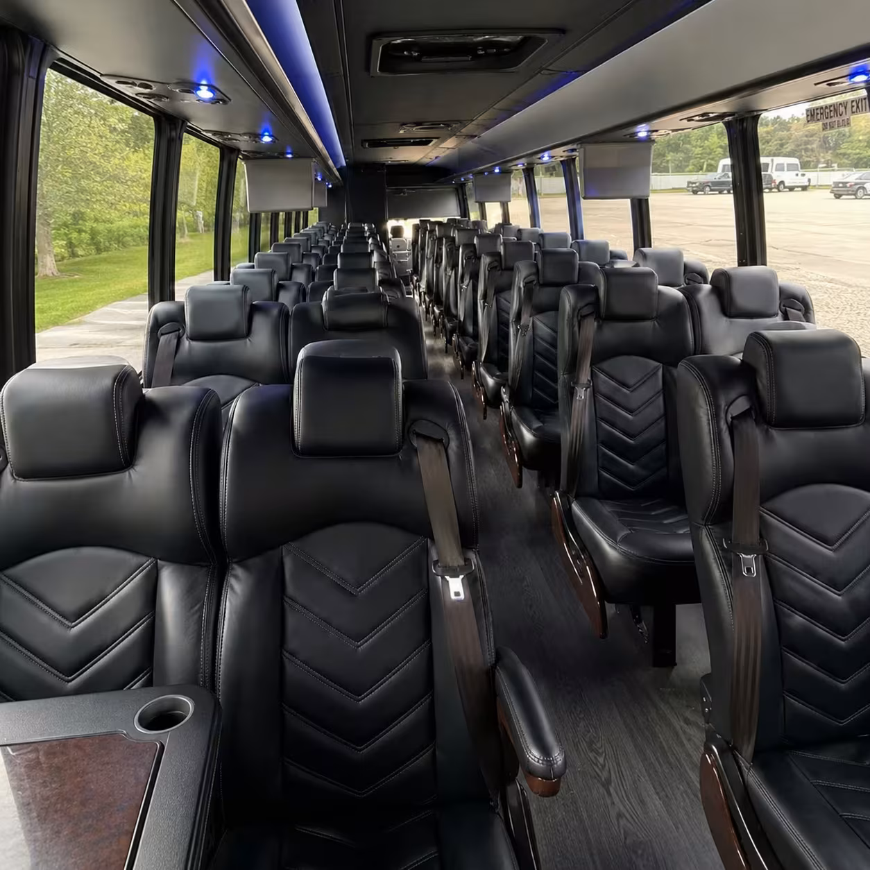 25 passenger minibus interior
