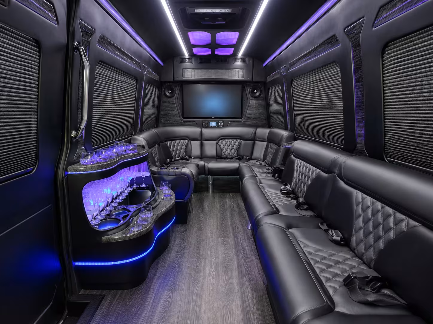 rehearsal dinner and wedding weekend transportation in flower mound