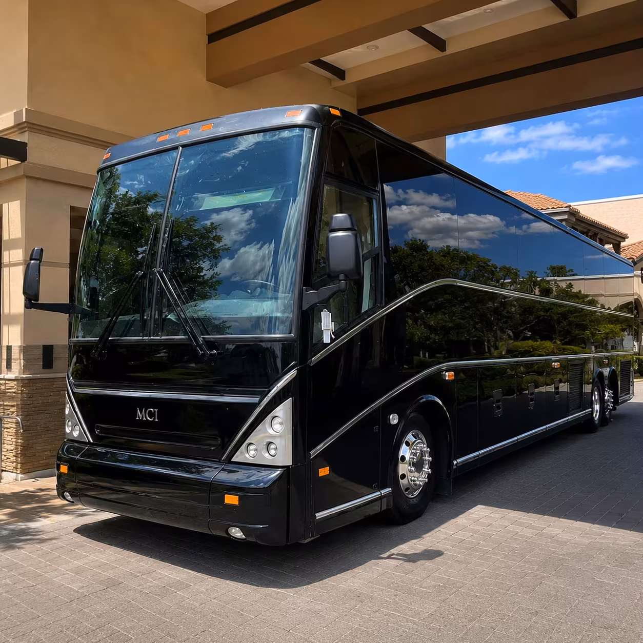 school field trip and sports team charter buses in flower mound